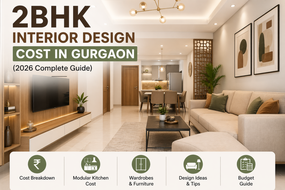 2BHK Interior Design Cost in Gurgaon (2026 Complete Guide)