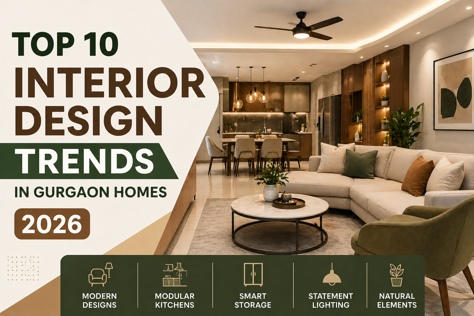 Top 10 Interior Design Trends in Gurgaon Homes (2026)