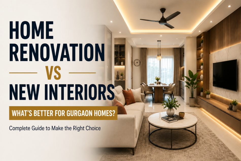 Home Renovation vs New Interiors – What’s Better for Gurgaon Homes?