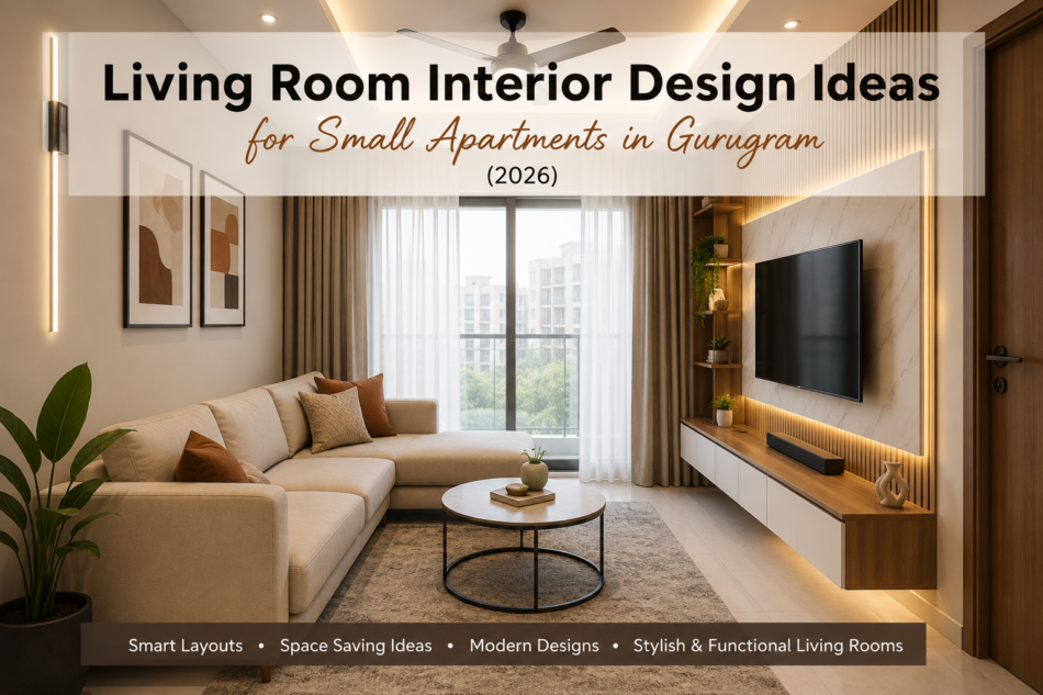 Living Room Interior Design Ideas for Small Apartments in Gurugram (2026)